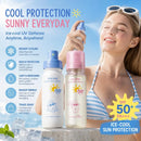 Spray Protetor Solar SPF50+ Alta Proteção Sensação Refrescante Rápida Formação de Filme e Não Oleoso À Prova d'Água e Suor 90ml