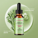 Óleo de crescimento capilar de hortelã de alecrim, prevenção de secura do cabelo, hidratante suave, nutritivo, macio, brilhante, orgânico, óleo de cuidados capilares