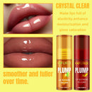 2pc lábio gordo de longa duração óleo labial hidratante brilho labial soro instantâneo volume essência óleo reparação lábio linhas finas aumentar el