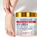 Creme para Pés YUITIKUE 60% Ureia 60g Hidratante 72H com Ácido Salicílico para Reparar Calcanhares Rachados, Ásperos e Secos - Cuidado para Mãos e Pés