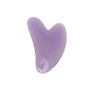Pedra Guasha de Quartzo Rosa Quente, Placa de Massagem Facial de Jade, Ferramenta de Cuidados com a Pele para Lifting e Firmeza do Queixo e Nariz