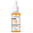 Vitamina c essência facial ácido hialurônico pele escura iluminar soro desbotar linhas finas reparação hidratante soro maçante rosto cuidados com a pele