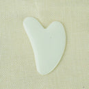 Pedra Guasha de Quartzo Rosa Quente, Placa de Massagem Facial de Jade, Ferramenta de Cuidados com a Pele para Lifting e Firmeza do Queixo e Nariz