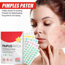 200/400 pces remendos de acne capa de espinha invisível para tratamento de ponto de controle de óleo facial adesivo bonito para cobrir espinhas e manchas