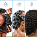 Goiple 2 em 1 maçã cidra vinagre shampoo condicionador refrescar anti-caspa cabelo limpeza profunda couro cabeludo para locs dreadlocks torção