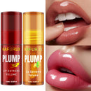 2pc lábio gordo de longa duração óleo labial hidratante brilho labial soro instantâneo volume essência óleo reparação lábio linhas finas aumentar el