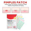 200/400 pces remendos de acne capa de espinha invisível para tratamento de ponto de controle de óleo facial adesivo bonito para cobrir espinhas e manchas