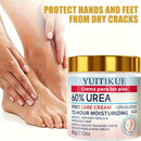 Creme para Pés YUITIKUE 60% Ureia 60g Hidratante 72H com Ácido Salicílico para Reparar Calcanhares Rachados, Ásperos e Secos - Cuidado para Mãos e Pés