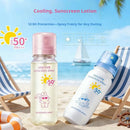 Spray Protetor Solar SPF50+ Alta Proteção Sensação Refrescante Rápida Formação de Filme e Não Oleoso À Prova d'Água e Suor 90ml