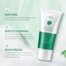 Centella limpador facial rosto encolher poros calmante controle de óleo espuma de lavagem facial desbotar niacinamida cuidados