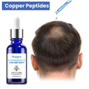 Sérum de Peptídeos de Cobre de 30ML para Crescimento Capilar, Sérum Capilar GHK-Cu, Cuidado do Couro Cabeludo Não Oleoso para Cabelos Mais Grossos e Volumosos, Anti-Queda