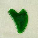 Pedra Guasha de Quartzo Rosa Quente, Placa de Massagem Facial de Jade, Ferramenta de Cuidados com a Pele para Lifting e Firmeza do Queixo e Nariz