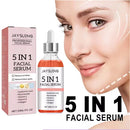 5 em 1 ácido hialurônico soro facial hidratante iluminando linhas finas vitamina c poros encolhendo soro cuidados com a pele 30ml