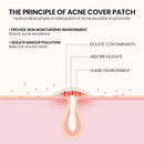 200/400 pces remendos de acne capa de espinha invisível para tratamento de ponto de controle de óleo facial adesivo bonito para cobrir espinhas e manchas