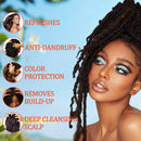 Goiple 2 em 1 maçã cidra vinagre shampoo condicionador refrescar anti-caspa cabelo limpeza profunda couro cabeludo para locs dreadlocks torção